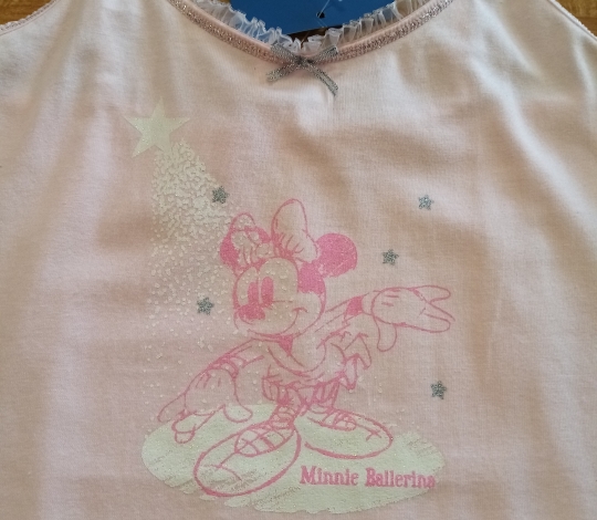 Tílko dívčí MINNIE světle růžové - 9/10 let