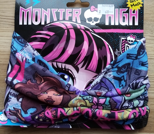 Nákrčník dívčí teplý MONSTER HIGH