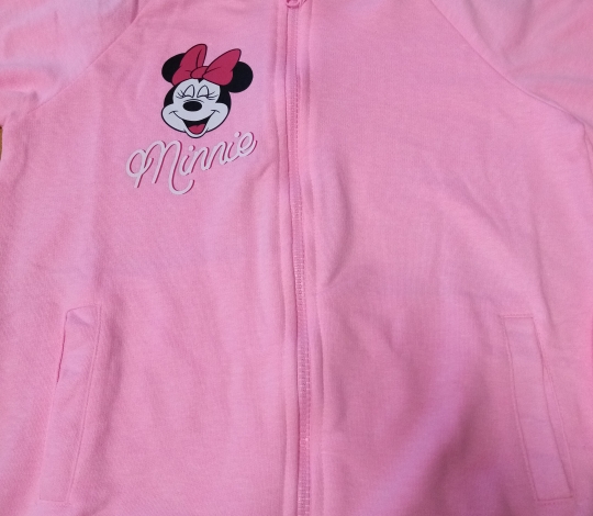 Mikina dívčí světle růžová MINNIE - 134