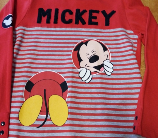 Tričko chlapecké dlouhý rukáv MICKEY MOUSE - vel. 128