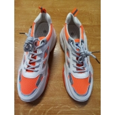 Sneakersy dámské ORANŽOVO-BÍLÉ