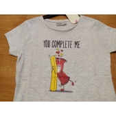 Tričko dívčí krátký rukáv YOU COMPLETE ME - vel. 134-164